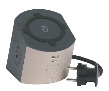 Listwa zasilająca LEGRAND Przedłużacz - 2 gniazda, ładowarka indykcyjna, USB 49402